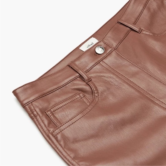 Aritzia Melina Faux Leather Pants size 0 - Picture 3 of 10